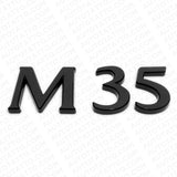For Infiniti M35 Rear Trunk Logo Letter Badge Emblem Nameplate Sport Gloss Black