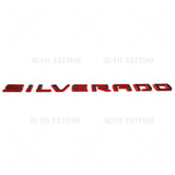 19-22 Silverado Redline Tailgate Letter Logo Emblem Badge Z71 LT LTZ Black Red