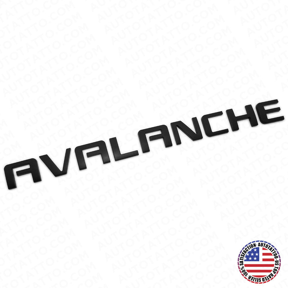 For Chevy Avalanche Door / Tailgate Badge 3D Logo Emblem Truck OEM Black Sport
