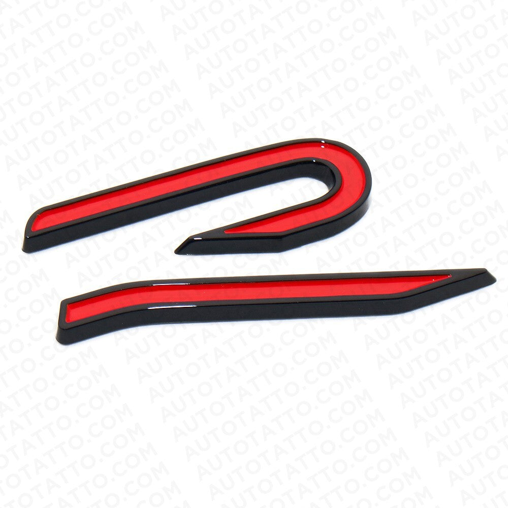 Universal MK8 Lettering Tailgate Rear Logo Badge Nameplate Emblem Sport Black
