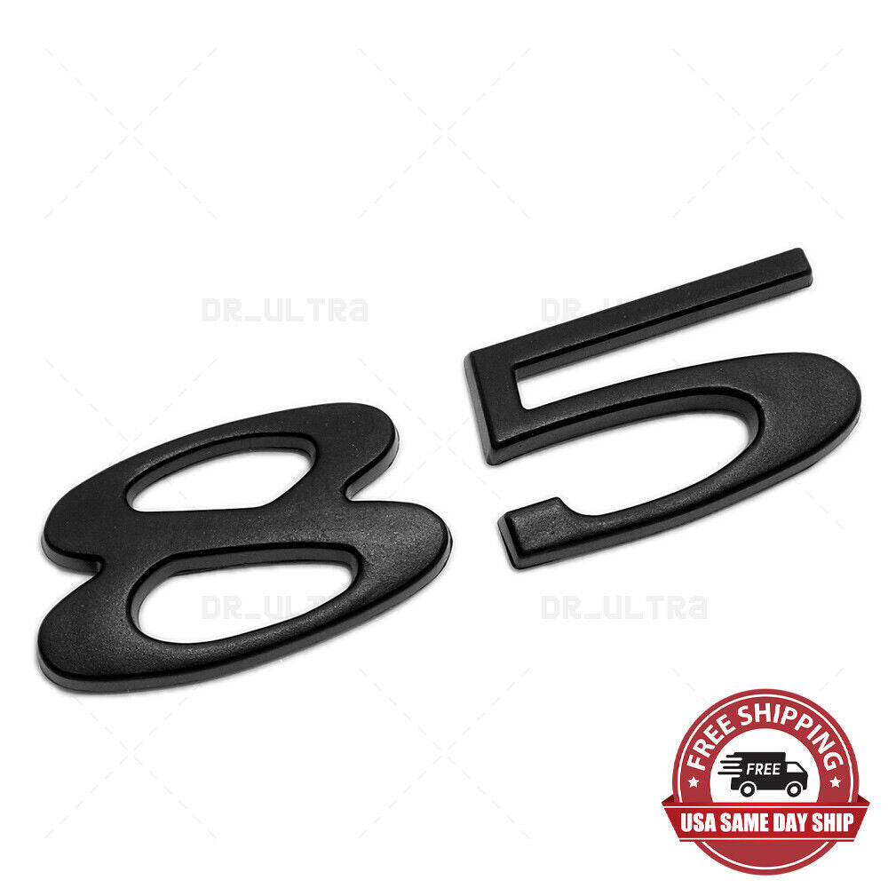 Tesla Rear Liftgate Lid Model 85 Nameplate Logo Badge Emblem Sport Matte Black