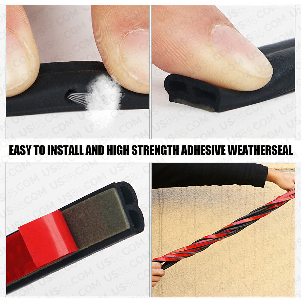 85ft Car Auto Rubber Weather Draft Seal Door Window Hood Trunk Noise Leak Strip