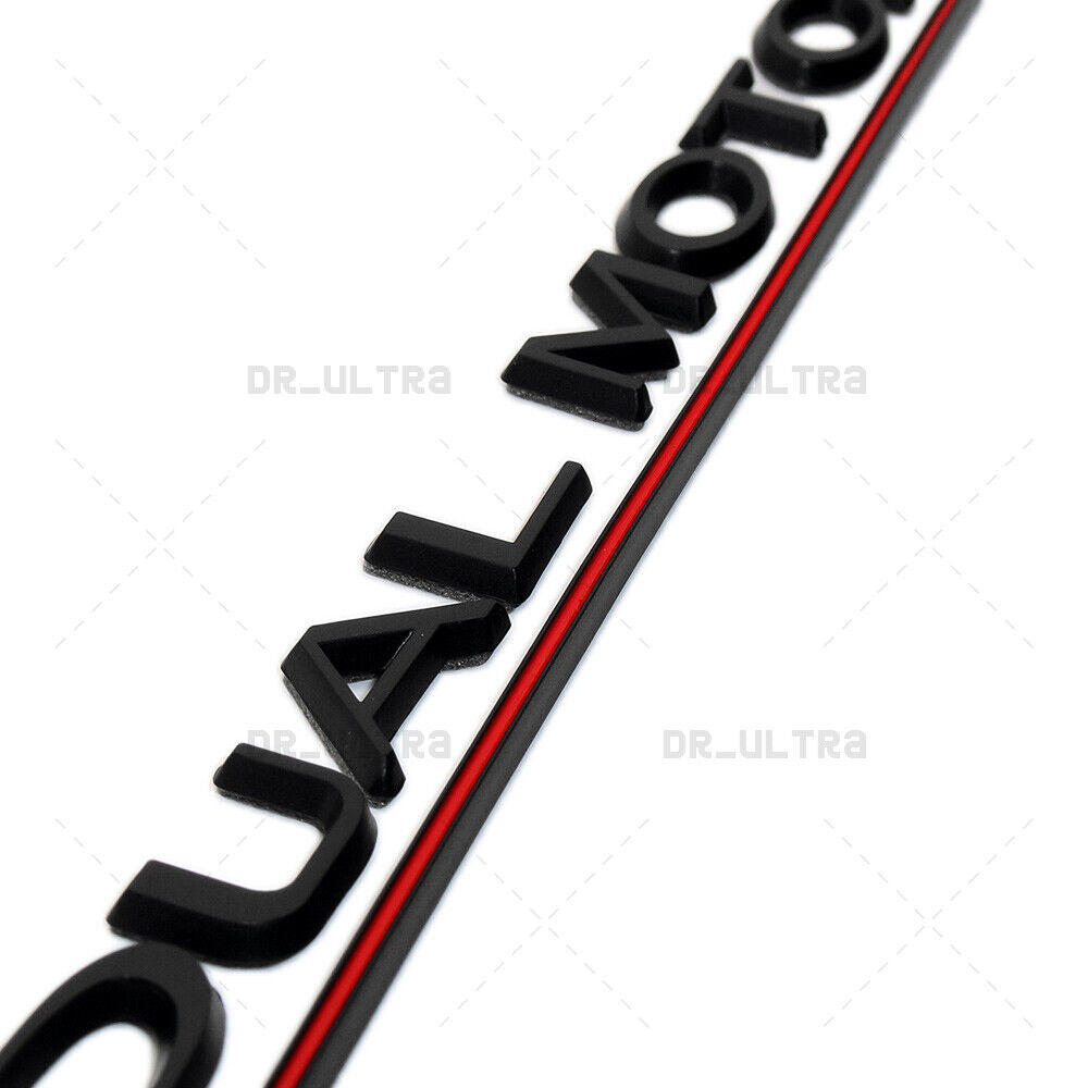 Tesla Rear Liftgate Lid Dual Motor Performance Nameplate Logo Badge Emblem Sport