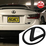 For Lexus Trunk Logo Badge Emblem Car Exterior Replace Gloss Black F-Sport NX RC