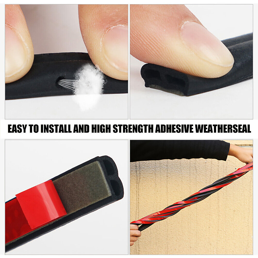85ft Car Auto Rubber Weather Draft Seal Door Window Hood Trunk Noise Leak Strip