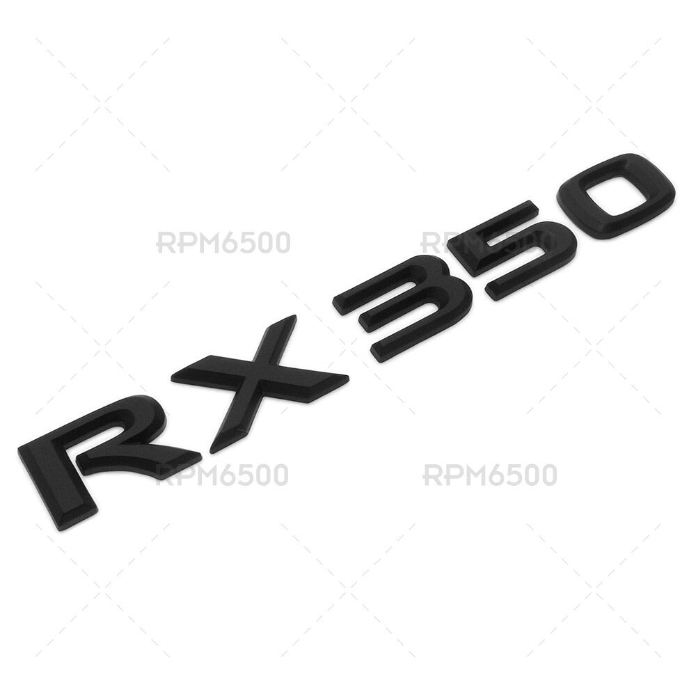 Lexus Liftgate Matte Black RX 350 Letter Logo Badge Car Emblem Replace F-Sport