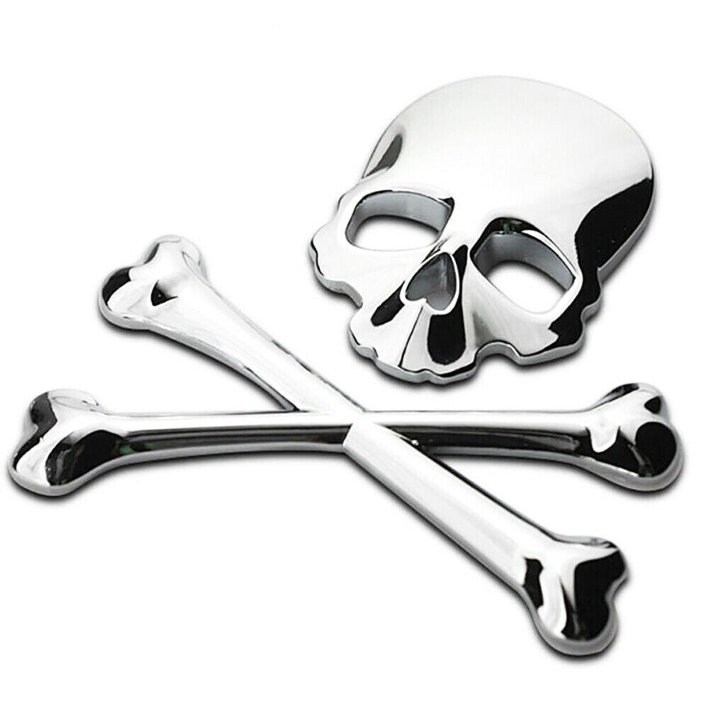 Universal 3D Fashion Metal Skull and Ghost Car Decal Sticker Auto Decoration