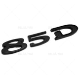 Tesla Rear Liftgate Lid Model 85D Nameplate Logo Badge Emblem Sport Matte Black