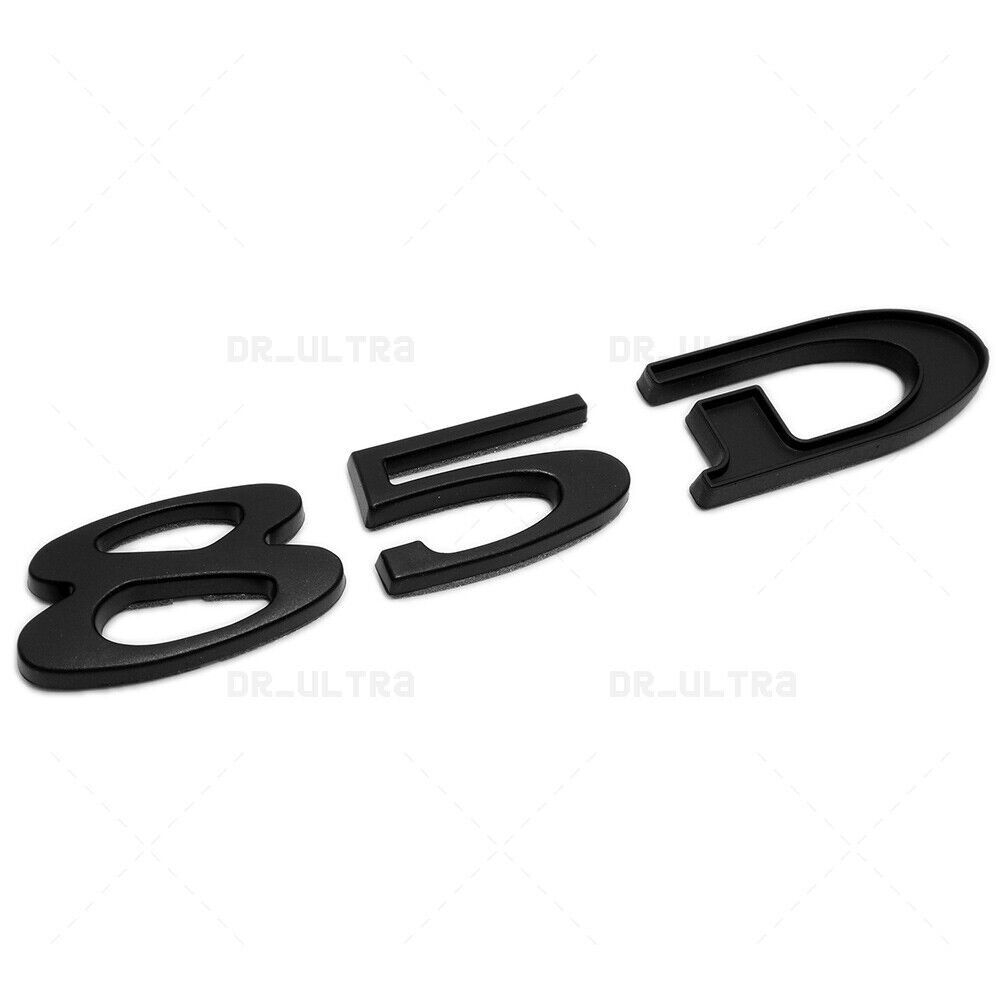 Tesla Rear Liftgate Lid Model 85D Nameplate Logo Badge Emblem Sport Matte Black