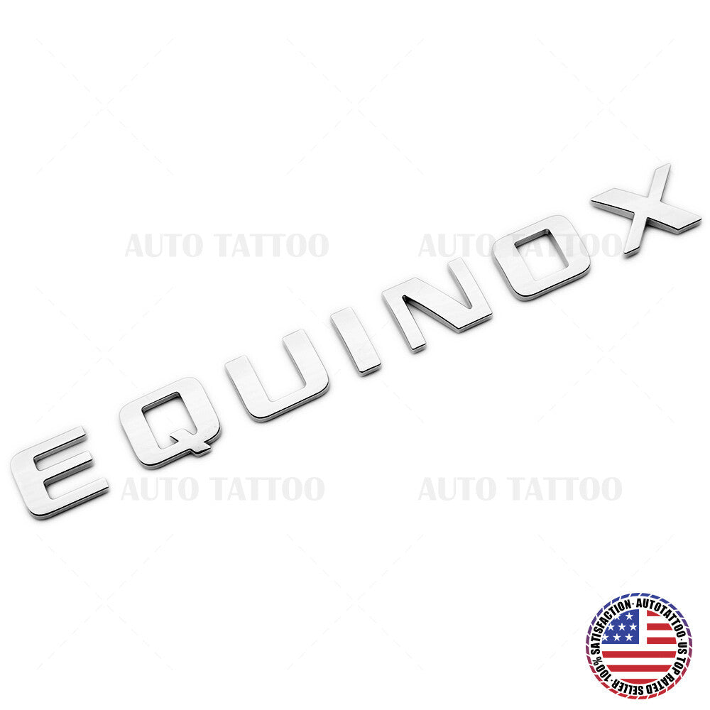 For Chevy Equinox Front Door Nameplate Letter Logo Badge Emblem Sport OEM Chrome