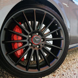 4x Mercedes Wheels In Center Lock Design Cap Hub Star Cover Insert Sport AMG Red