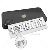 Tesla Rear Chinese 特斯拉 3D Decal Nameplate Logo Badge Emblem Decorate Chrome
