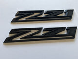 2019-2023 Matte Black Chevrolet Silverado RST Z71 Emblem Nameplate Badge Kit 4pc