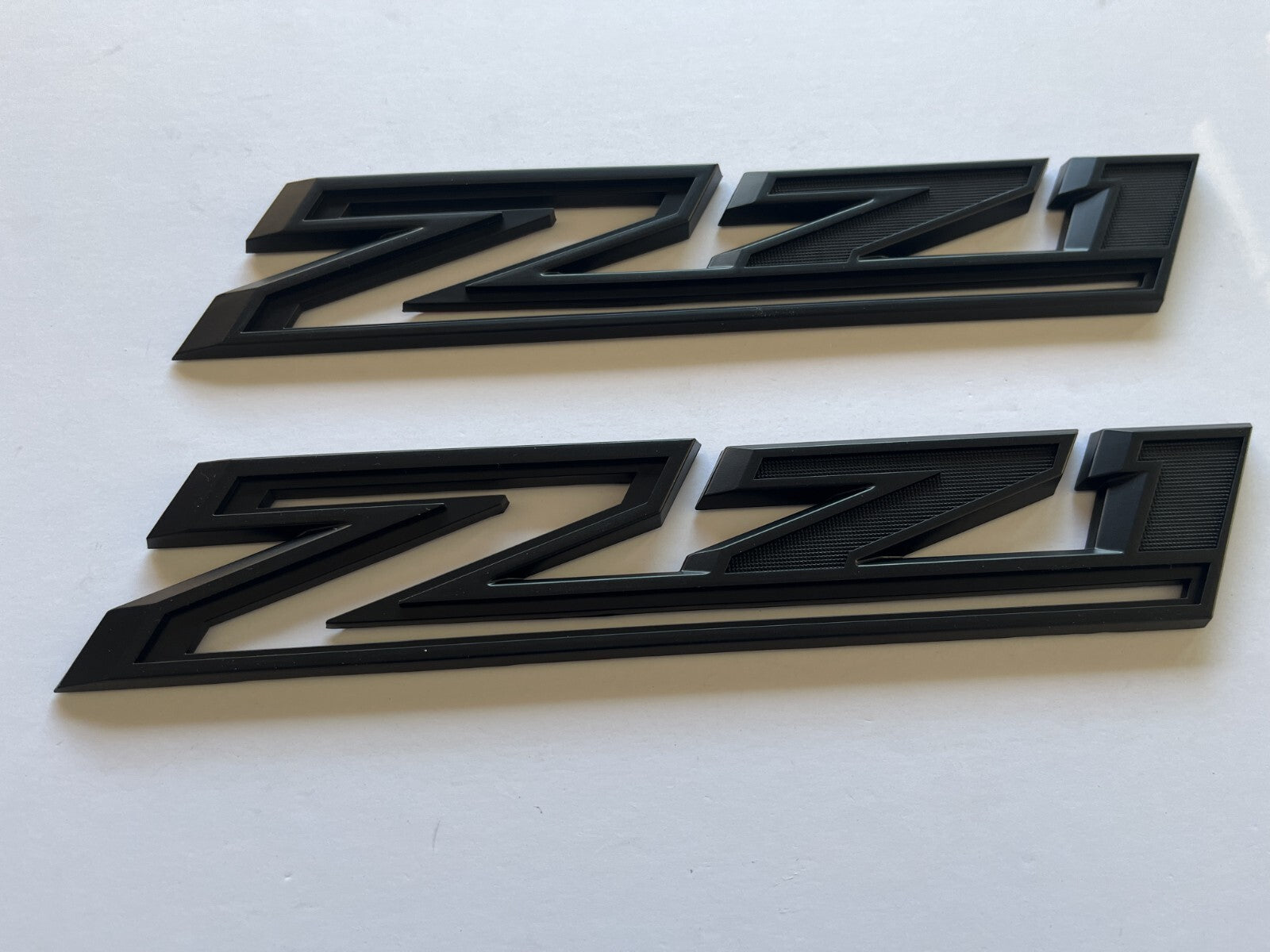 2019-2023 Matte Black Chevrolet Silverado RST Z71 Emblem Nameplate Badge Kit 4pc
