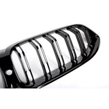 20-23 G14 G15 G16 8-Series 840i M850i Gloss Black Front Kidney Dual Line Grille