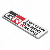 GR Toyota Gazoo Racing Fender Trunk Nameplate Emblem Badge Logo Sport Chrome