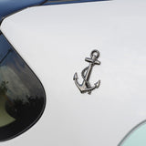 Universal 3D Fashion Metal Ship Anchor Car Decal Sticker for Auto Decoration