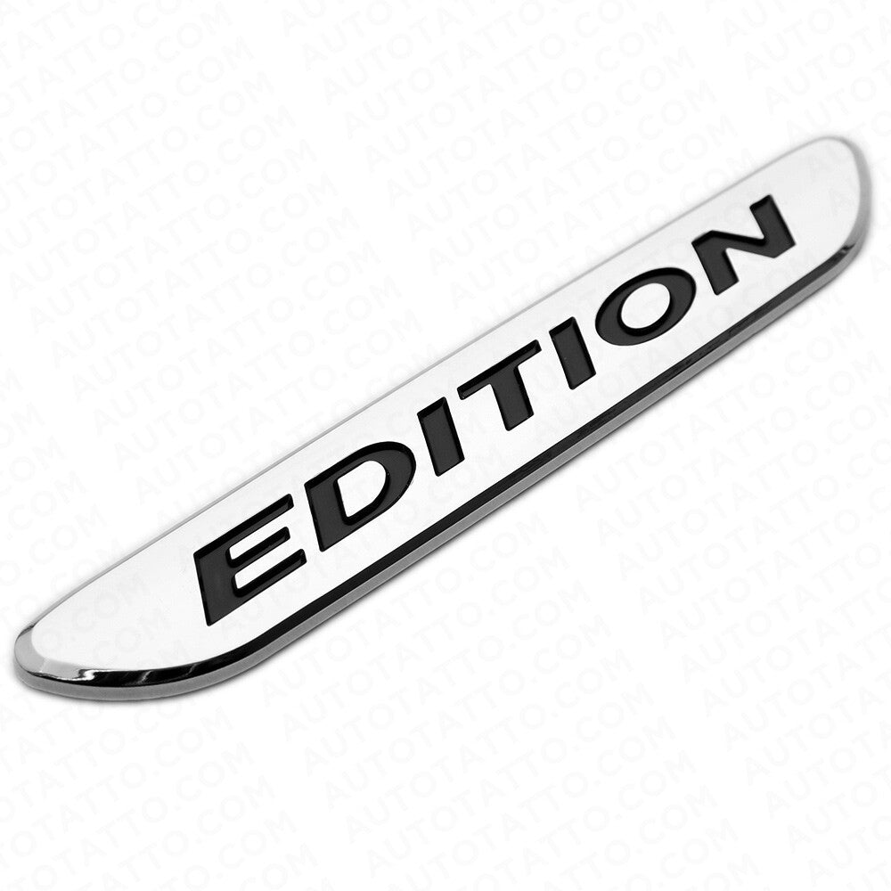 2x 3D Edition Fender Marker Car AMG Logo Badge Emblem Sport Decoration Chrome