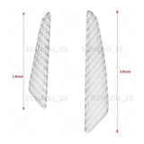 For BMW Silver Carbon Fiber Car Side Door Strip Scratche Edge Guards Trims Badge