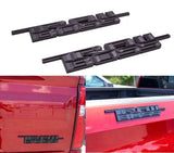 2 x Matte Black 2000-2024 Silverado Z71 Trailboss Emblem Badge Nameplate