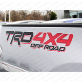 2x 3D TRD 4x4 Off Road Sport Back Pickup Bed Truck Logo Sticker Decal Decoration
