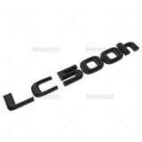 Lexus Trunk Rear LC 500h Letter Logo Badge Emblem Replace F-Sport Gloss Black
