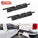 2x 2019-2026 Trail Boss Emblem Badge for Chevy Silverado Z71 500 2500 HD Black