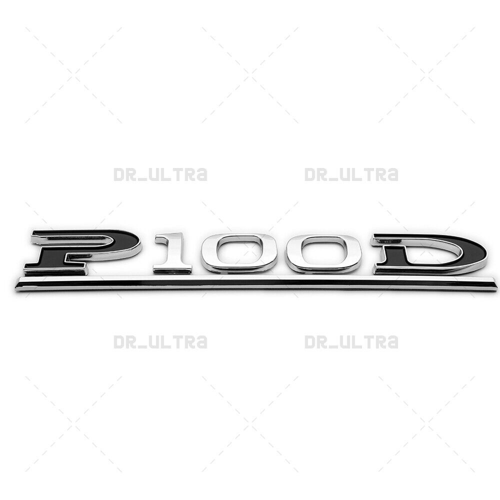 Tesla Liftgate P100D Performance Nameplate Logo Badge Emblem Sport Black Limited