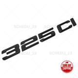 01-05 BMW 325ci Trunk Nameplate Letter Emblem Badge M Performance Matte Black