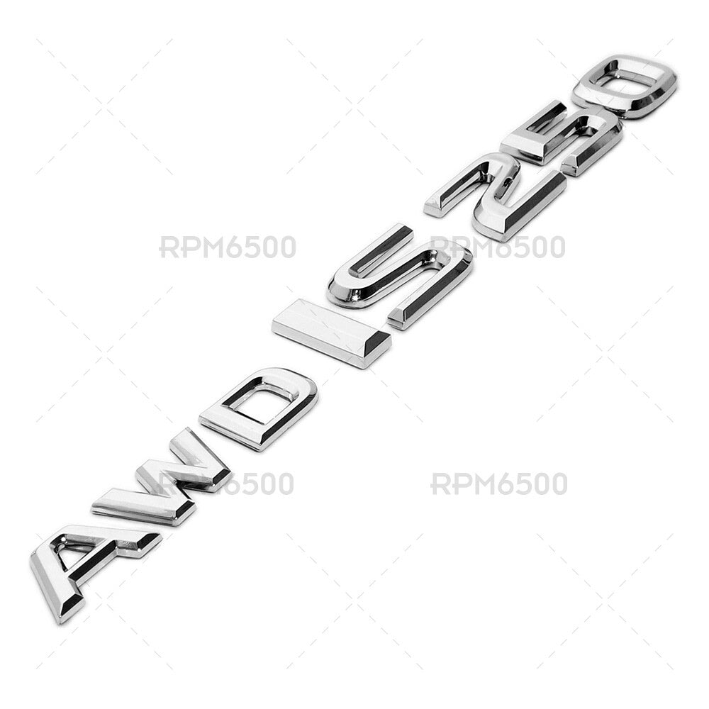 Lexus Trunk Oem Chrome AWD IS 250 Letter Logo Badge Emblem Car Replace F-Sport