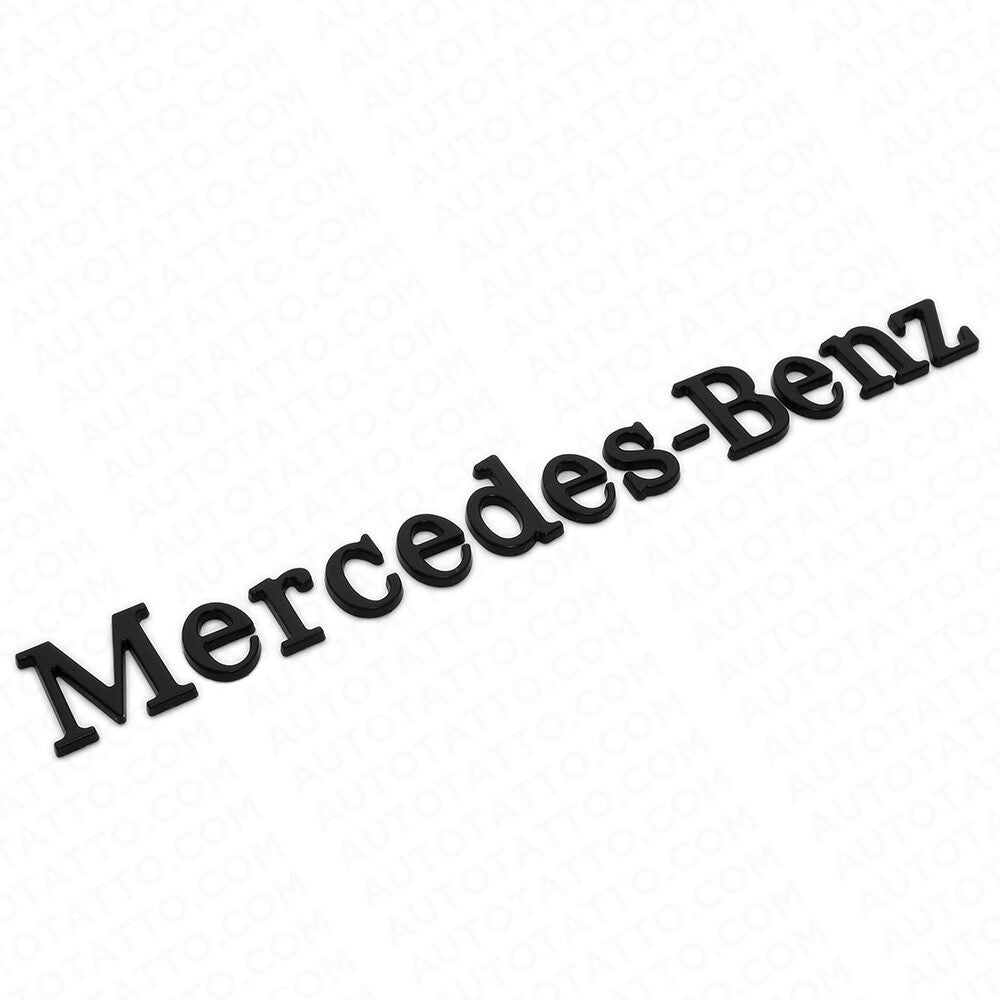 Mercedes-Benz Letter Emblem 3D Logo Nameplate Badge Decoration AMG Sport Black