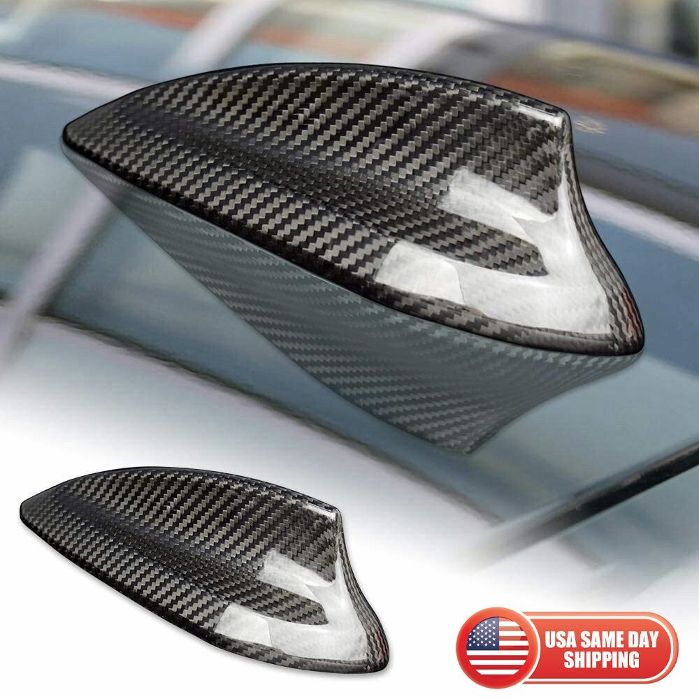 Real Carbon Fiber Shark Fin Antenna Cover Cap For BMW F30 F22 F32 F36 F80 M3 M4