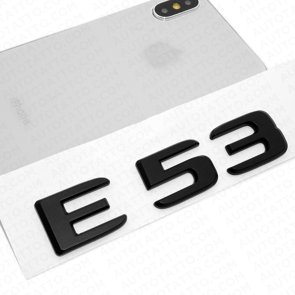 19-21 Mercedes-Benz E53 E 53 Letter Emblem Trunk Logo Badge AMG Sport Black