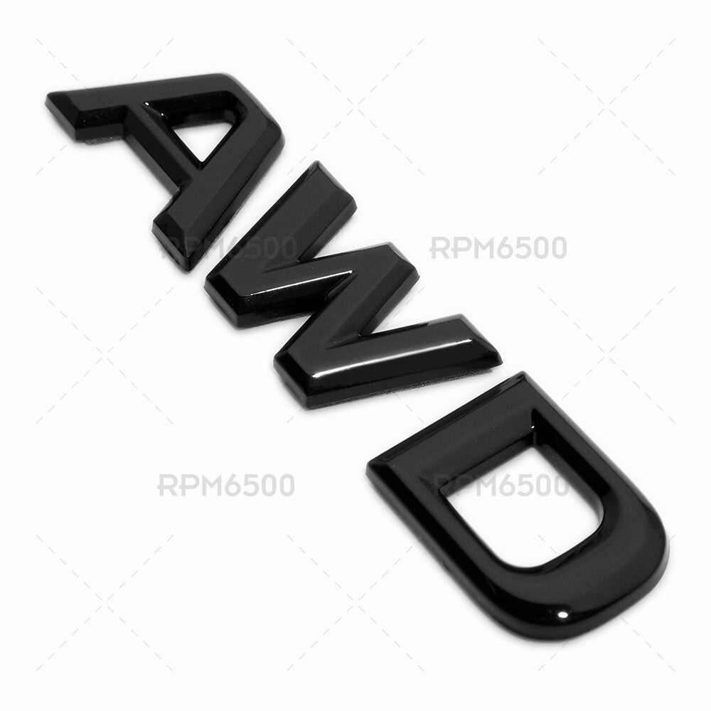 Lexus Rear Trunk AWD Nameplate Letter Logo Badge Car Emblem F-Sport Gloss Black