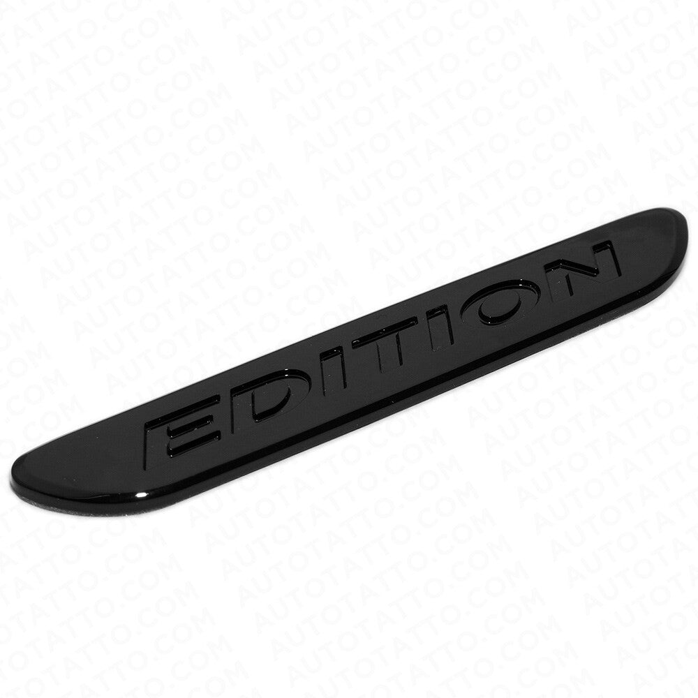 2x 3D Edition Fender Marker Car AMG Logo Badge Emblem Sport Decoration Black