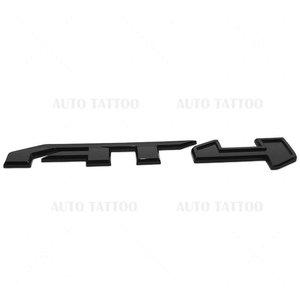 2x GMC Canyon Sierra AT4 Side Front Door Badge Logo Emblem Nameplate Gloss Black