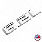 19-22 OEM Chrome Chevy Silverado 1500 6.2L Hood Letter Logo Emblem Badge Z71 LTZ