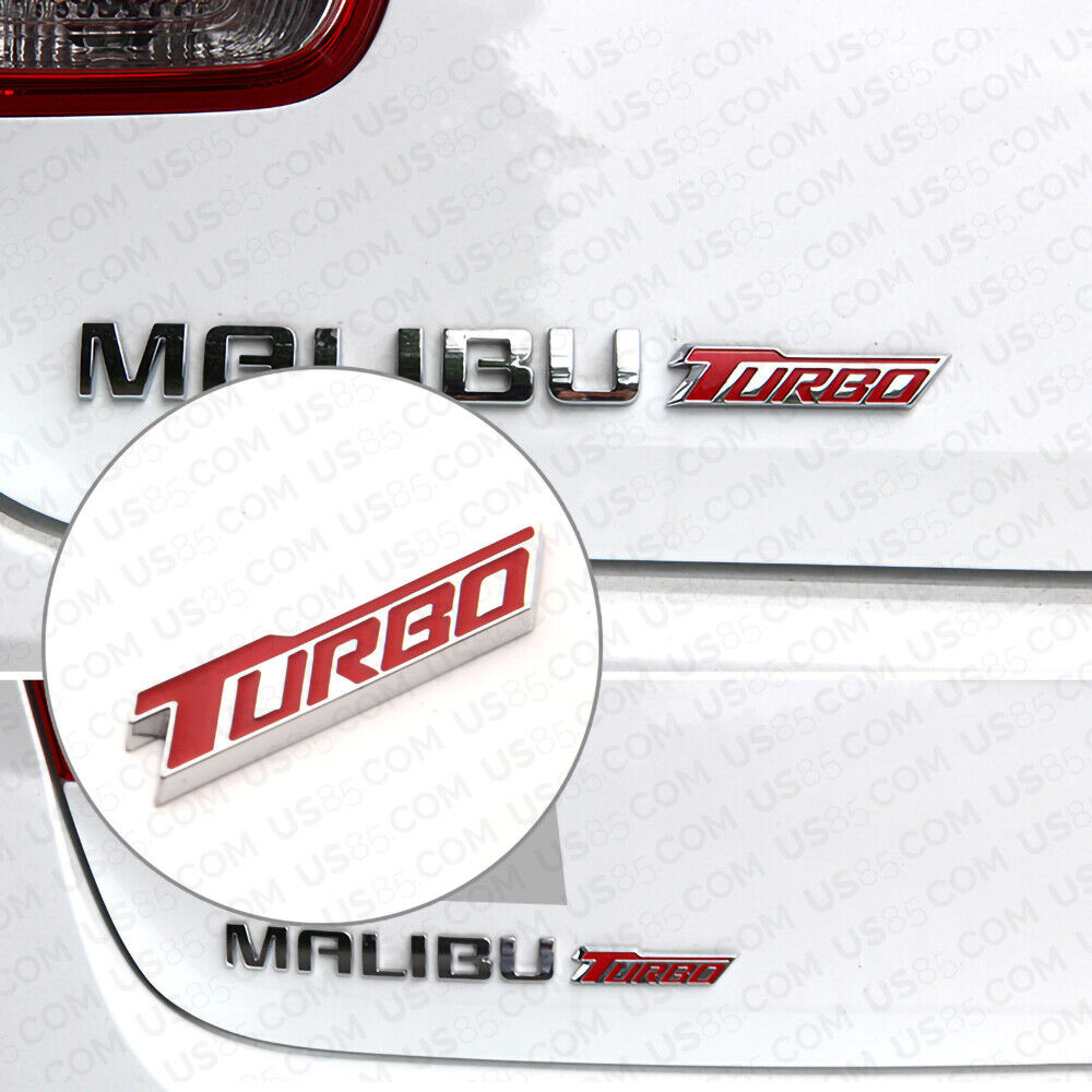 3D Fashion Metal Turbo Car Decal Badge Emblem Sticker for Auto Decoration