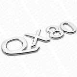 For Infiniti QX80 Rear Liftgate Logo Letter Badge Emblem Nameplate Silver Chrome