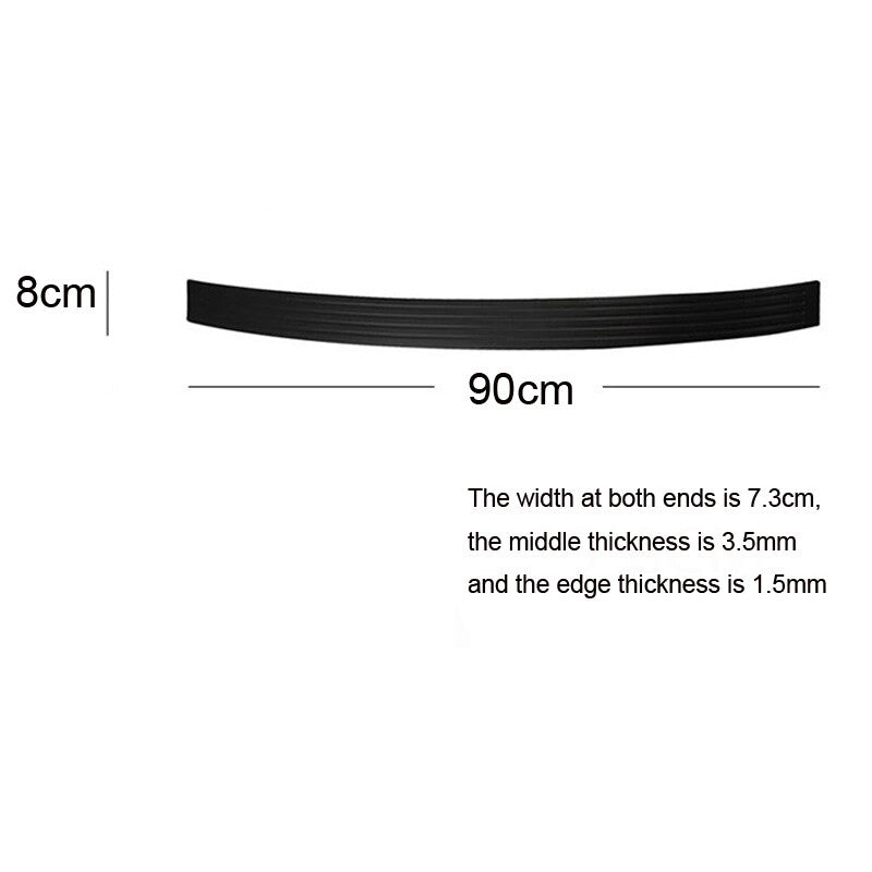 Car Rubber Rear Bumper Protector Trim Strip Trunk Sill Guard Scratch Pad Cover