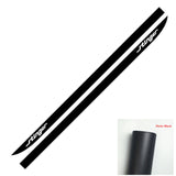 Fit Stinger Racing Sport Stripe Car Door Side Skirt Vinyl Decal Decorate Black