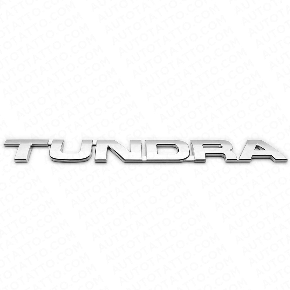 07-14 OEM Chrome Tundra Letter Side Door Tailgate Nameplate Emblem Badge Logo