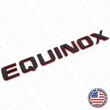 17-24 Chevy Equinox Liftgate Nameplate Letter Badge Redline Emblem Black & Red