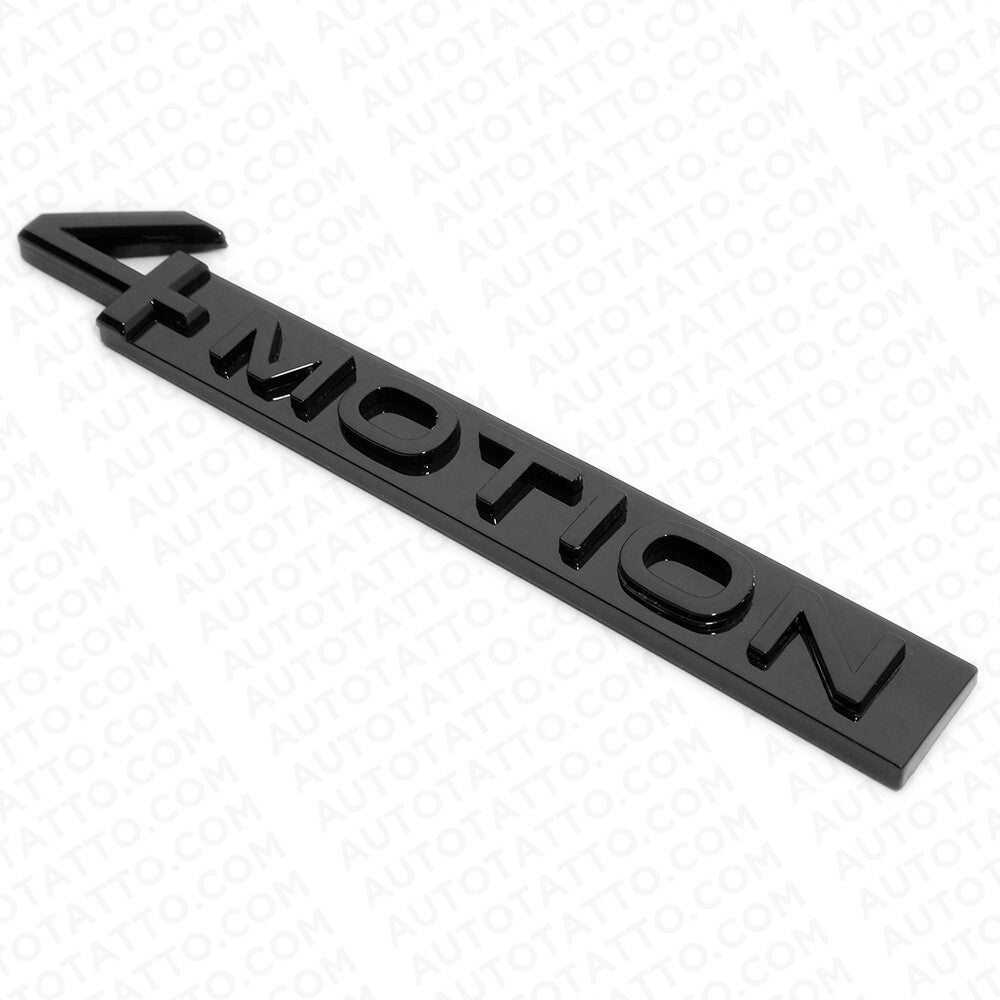For VW 18-23 OEM ABS 4 Motion Rear Trunk Nameplate Badge Emblem Gloss Blackout