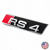 Audi RS4 Front Grille Bumper Radiator Lettering Emblem Badge Logo Sport Chrome