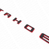2021+ Chevy Tahoe Redline Black Liftgate Vehicle Nameplate Emblem Sport Decorate