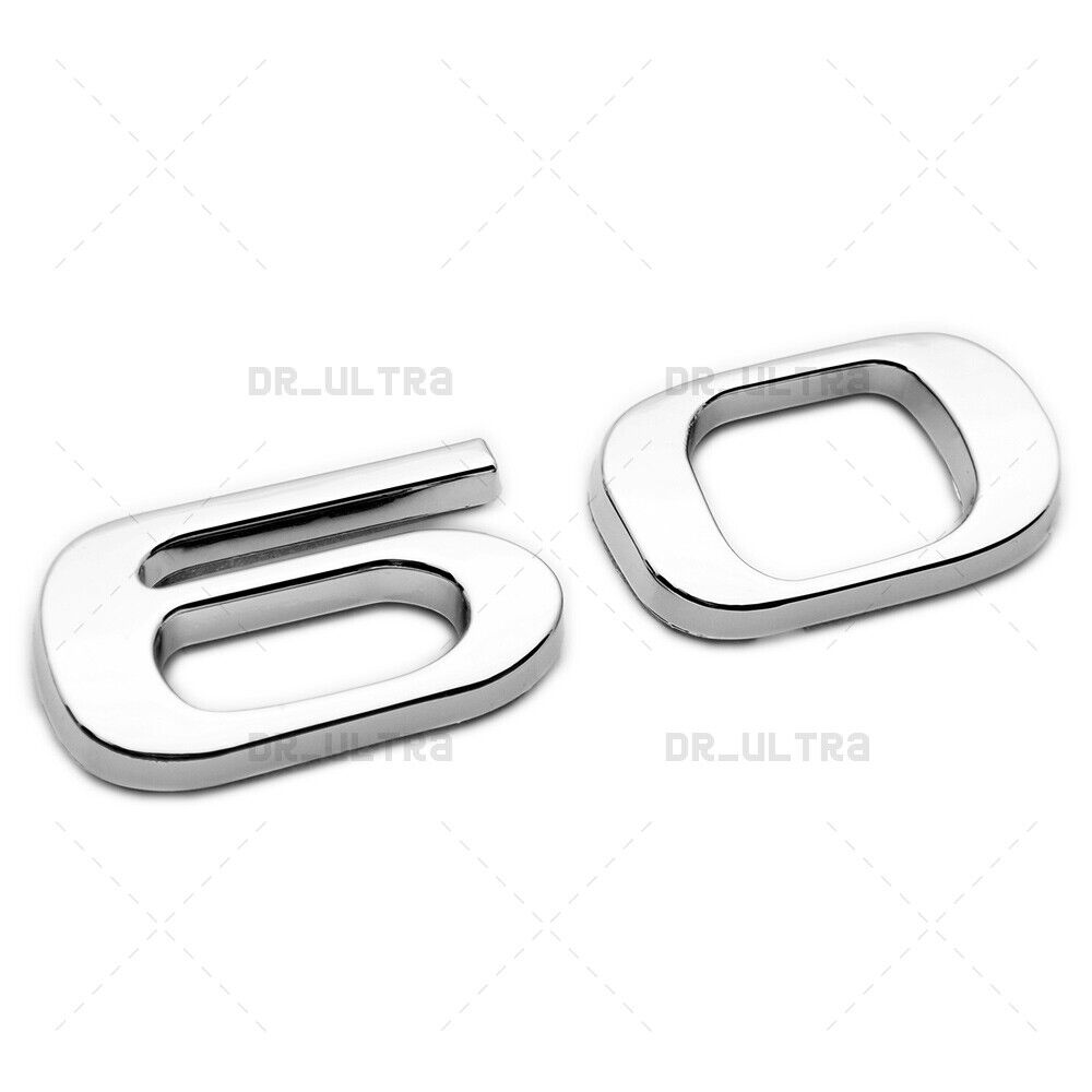Tesla Rear Liftgate Lid Model 60 Nameplate Logo Badge Emblem Sport OEM Chrome