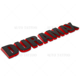 2x Silverado Duramax Redline Hood Letter Logo Emblem Badge Trucks OEM Black Red