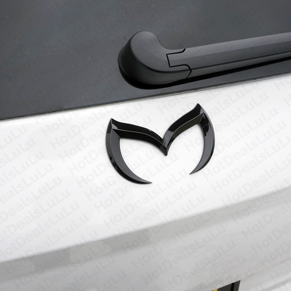 Universal Mazda 3D ABS Gloss Black Bat Batman Style Logo Emblem Badge Sticker