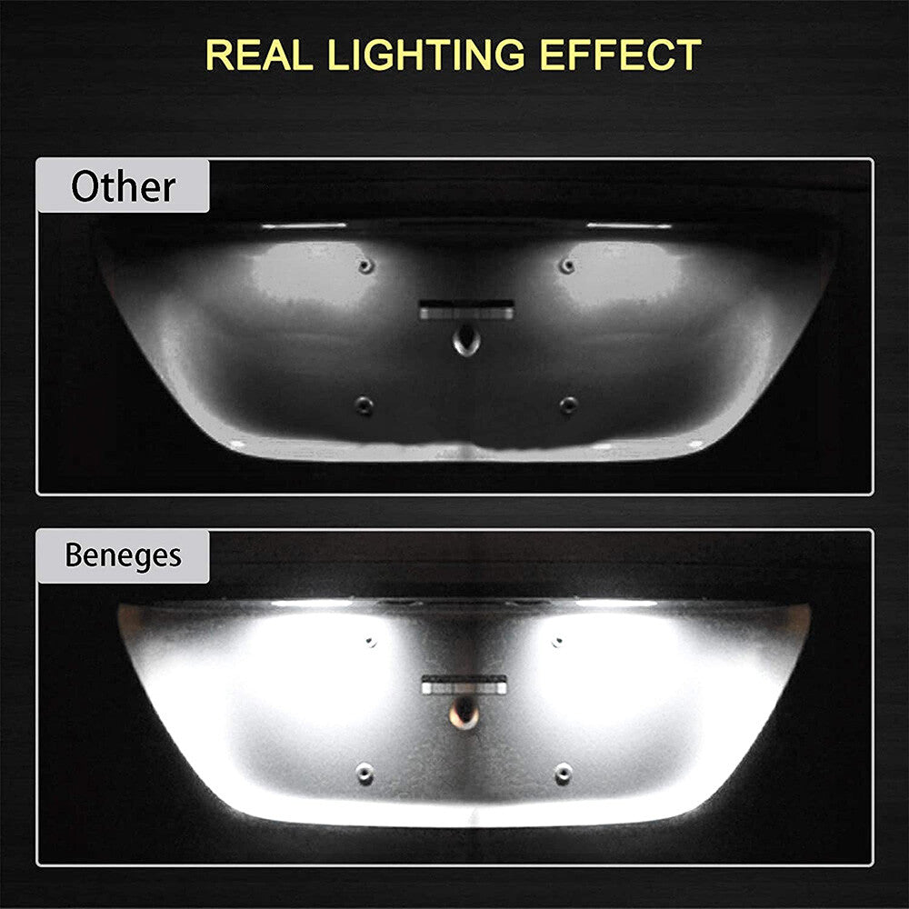 2x No Error LED License Plate Light Bulbs White For Mercedes Benz W204 W212 W221
